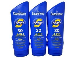 Coppertone Sport Lotion SPF 30 Water Resistant 7 FL OZ (3 Pack) Expires 11/2024 - £14.22 GBP