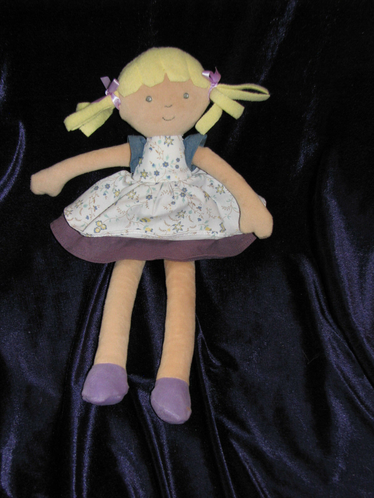 MARKS & AND SPENCER BABY GIRL DOLL STUFFED PLUSH CLOTH LONG LEGS DRESS