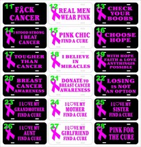 Breast Cancer awareness save hero fight assorted metal aluminum license plate - £7.95 GBP