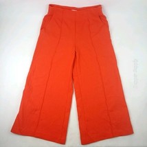 Anthropologie Maeve Slouchy Wide-Leg Trousers Size 14 Bright Orange Zip ... - $49.40