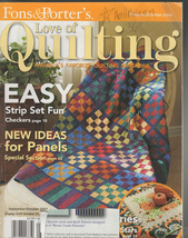 Love of Quilting with Fons &amp; Porter Sept/Oct 2007 Strip and Panel Quilting - £2.99 GBP