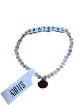 allbrand365 Grateful Bracelets, Small, Clear Crystal - £43.28 GBP