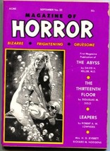 Magazine Of HORROR-BIZARRE-GRUESOME---PULP----SKULL COVER-SEPT 1968 - £64.89 GBP
