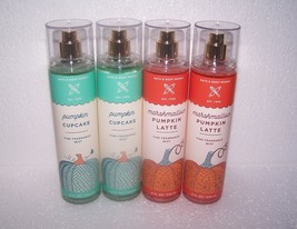 Bath &amp; Body Works Fragrance Mist Set Marshmallow Pumpkin Latte &amp; Pumpkin Cupcake - £32.14 GBP