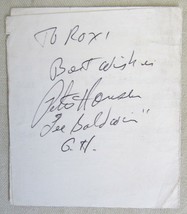 Original Authentic PETER HANSEN Signed Autograph Paper General Hospital - £23.48 GBP