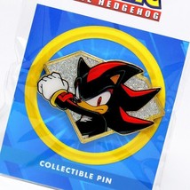 Shadow The Hedgehog Sonic Golden Series Enamel Pin Figure Collectible Full Color - £7.98 GBP