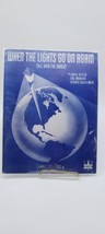 When The Lights Go On Again 1942 WWII War Bonds For Victory VTG Sheet Music - £7.56 GBP