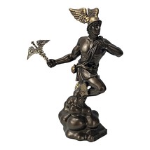 Hermes Greek Olympian God Messenger Guide of Dead Bronze Effect Statue 7.08 in - $48.34