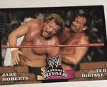 Jake The Snake Roberts Vs Ted Dibiase Trading Card WWE Ultimate Rivals 2... - $1.97