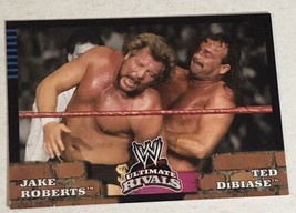 Jake The Snake Roberts Vs Ted Dibiase Trading Card WWE Ultimate Rivals 2008 #82 - £1.56 GBP