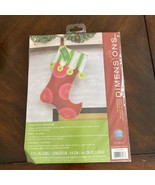 Dimensions 17 1/2&quot; Christmas Stocking Felt Kit Appliqué NEW Unopened Any... - £13.85 GBP