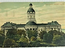 Antique ~ Jefferson City, Mo.  1910 Postcard old STATE CAPITOL. April 18... - £5.52 GBP