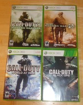 Call of Duty Xbox 360 Video Games - Modern Warfare 1, 2, World at War, B... - $39.95