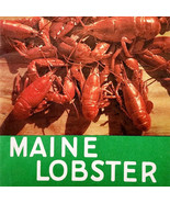 1960-70s How To Eat Maine Lobster Illustrated Guide Bi-Fold Pamphlet Vin... - $40.73 CAD