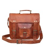 11&quot; Small Leather Messenger Bag Shoulder Bag Cross Body Vintage Messenge... - $57.00