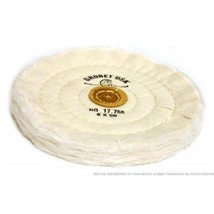 Finex Muslin Buff 6&quot; x 50 Ply Leather Center 17.756 - £10.11 GBP