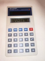 Vintage SHARP EL-240S Solar Cell Powered Desk Calculator (1984) - £9.24 GBP