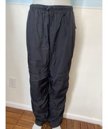 Nautica Competition Black Lined Track Pants Size L - £7.46 GBP