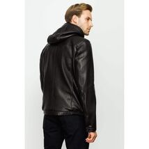The Byron Ribi Black Leather Men Jacket image 2