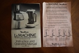 Moulinex La Machine Instruction Owner Recipe Manual 390 &amp; 354 Booklet Vi... - $230.88 MXN