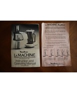 Moulinex La Machine Instruction Owner Recipe Manual 390 &amp; 354 Booklet Vi... - $230.88 MXN
