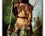 Typical Great Lakes Native American Indian Paddle 1909 DB Postcard R14 - $1.93