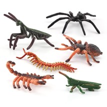 Insects Figures Toys - Figurines Set With Spider Cricket Mantis Scorpion Centipe - £18.82 GBP