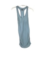 Athleta Women Sleeveless Blue Workout Tank Cinched Racerback L - $332.16 MXN