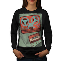 Wellcoda Old Retro Mix Tape Womens Sweatshirt, Vintage Casual Pullover Jumper - £23.02 GBP+