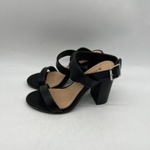 Justfab Black Heeled Sandal Size 7 - £17.34 GBP