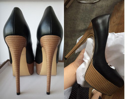 Women&#39;s Platform 16CM Thin Heels Pumps Fashion Round Toe Shoes Sexy Party weddin - £102.38 GBP