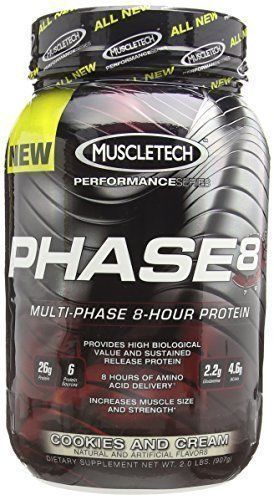 MuscleTech Active Nutrition Phase8 Multi-Phase 8-Hour, Cookies and Cream Diet - $57.41