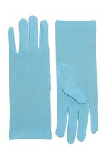 Forum Novelties -  Women&#39;s Short Dress Gloves - Costume Accessory -Blue One Size - £7.85 GBP