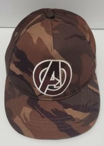 Avengers Marvel comics camouflaged Hat Snapback OSFA Adjustable Sewn Logo - £8.27 GBP