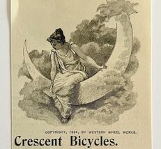 Crescent Bicycles 1894 Advertisement Victorian Bikes New Line Moon #2 AD... - $10.00