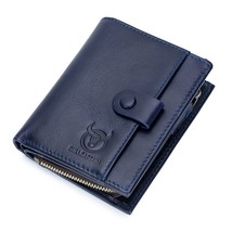Leather wallet short vertical multifunctional detachable belt coin clip business casual thumb200