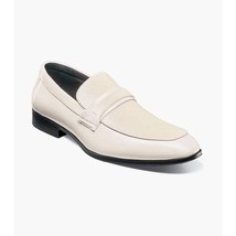 Stacy Adams Spratley Moc Toe Saddle Slip On Dress Shoes Ivory 25686-101 image 14
