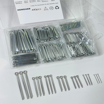 440Pcs Cotter Pin Assortment Kit 304 Stainless Steel Split Pin Fastener - £23.53 GBP