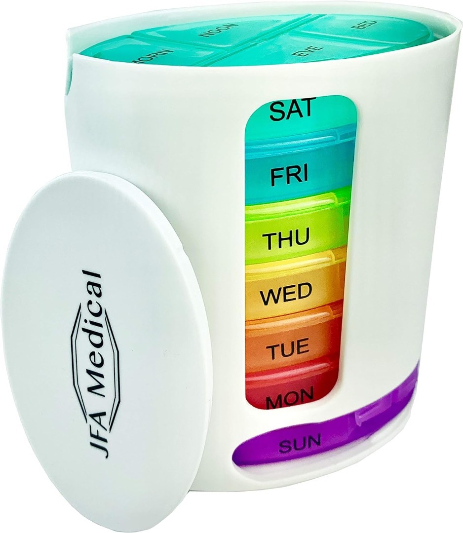 Medical Weekly Oval Pill Box Organiser Reminder - $7.57
