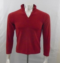 C.F.K Basics Boys Red Long Sleeve 1/4 Zip Fleece Pullover Sweater Size 12  - £10.19 GBP