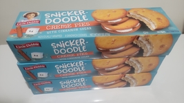 3 BOXES of Little Debbie Snicker-Doodle Creme Pies 24 Sandwich Cookies - $18.99