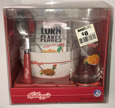 Kelloggs 2007 CIB Cereal Bowl, Spoon &amp; Glass Set  In Box - £36.52 GBP