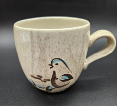 Vtg Bob White Mug Red Wing Pottery Large Hand Painted Quail MCM 3 5/8 in - £62.21 GBP