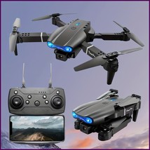 E99 Pro K3 Foldable RC Drone w/ Dual HD Cameras, Wi-Fi Control – Grey/Black - $42.22 CAD+