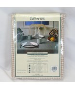 Barth and Dreyfuss Country Checks Tablecloth Oval 60x84&quot; NEW - $21.49 CAD
