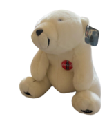 Vintage Collectible Coca-Cola White Polar Bear 1995 12&quot; Plush Stuffed An... - £13.23 GBP