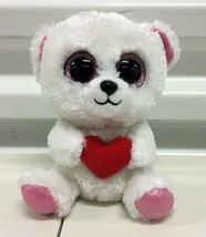 Ty Beanie baby Boos Sweetly The Valentine Bear 6” Plush Toy - £11.34 GBP