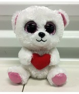 Ty Beanie baby Boos Sweetly The Valentine Bear 6” Plush Toy - £11.36 GBP