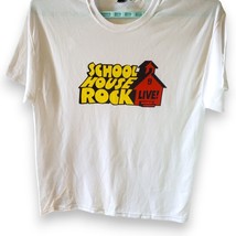 Schoolhouse Rock Live! T-Shirt Large White Graphic Tee - $7.80