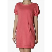 Ultra Flirt Junior Women XL Tea Rose Puff Sleeve Crewneck Jersey Dress NWT BD89 - £15.65 GBP